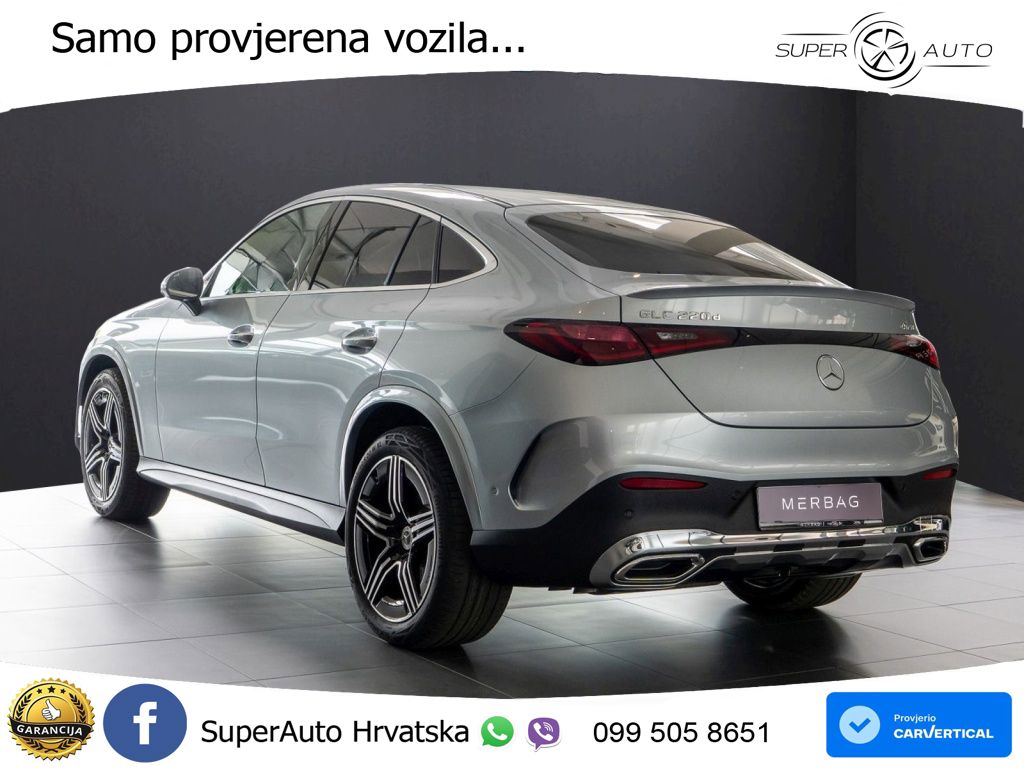 Mercedes GLC Coupe 220d (197 KS) 4MATIC 9G-TRONIC ACC+GR SJED+360+PANO