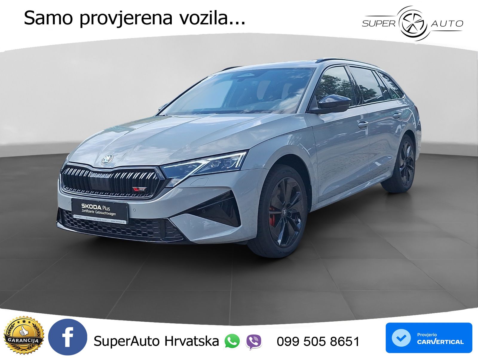 Škoda Octavia Combi RS 2.0 TSI (265 KS) DSG MATRIX+GR SJED+KAM