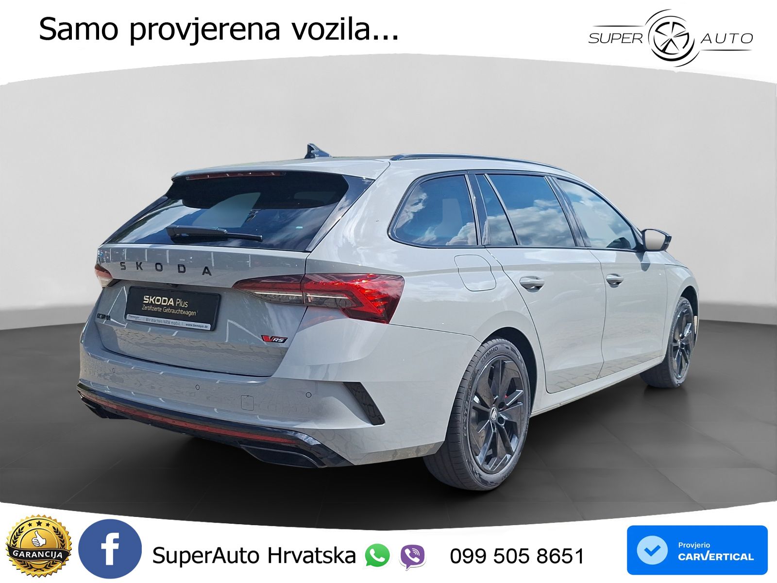 Škoda Octavia Combi RS 2.0 TSI (265 KS) DSG MATRIX+GR SJED+KAM