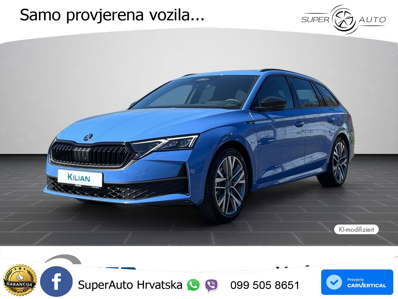 Škoda Octavia Combi 2.0 TDI (150 KS) DSG SportLine LED+GR SJED+ACC