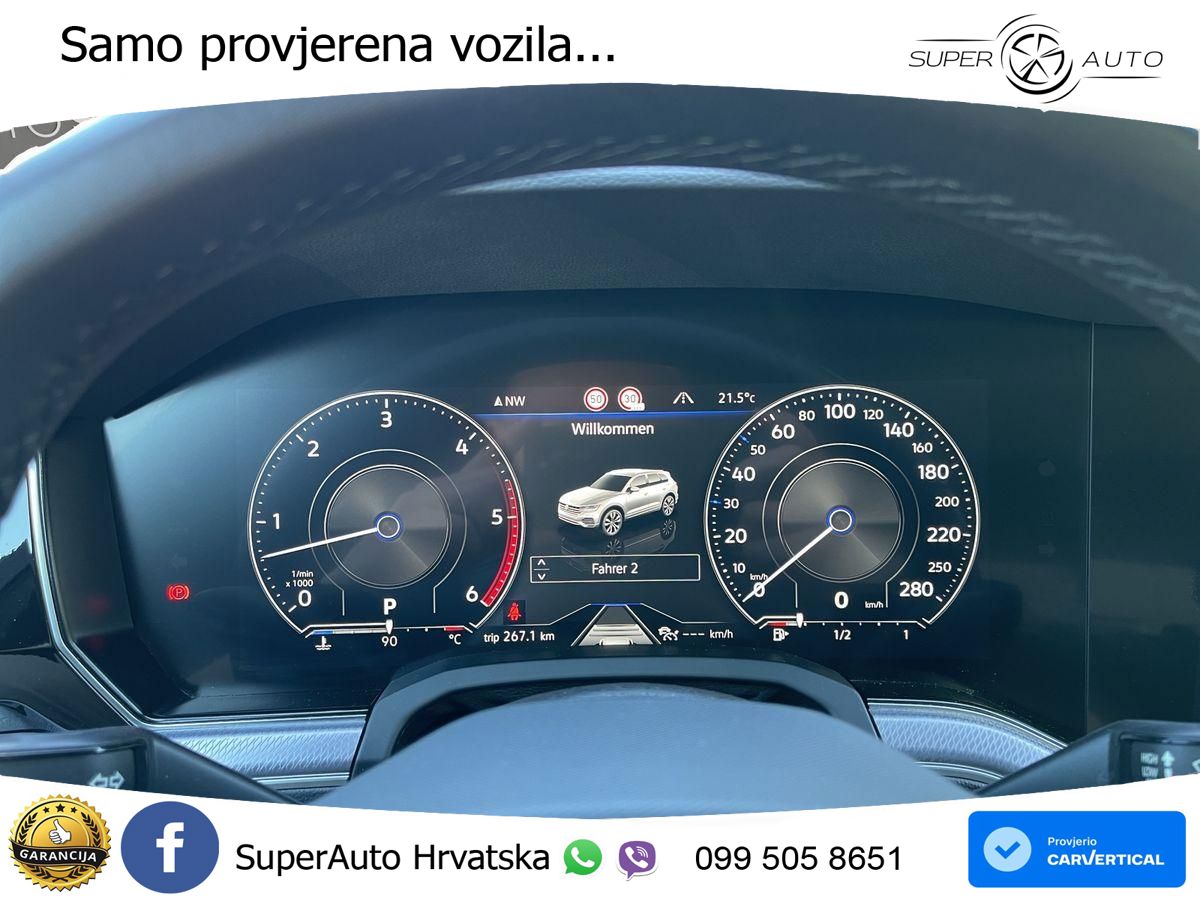 Volkswagen Touareg 3.0 V6 TDI (286 KS) 4MOTION Tiptronic R-Line ZRAČNI+ACC+GR SJED+KAM+PANO