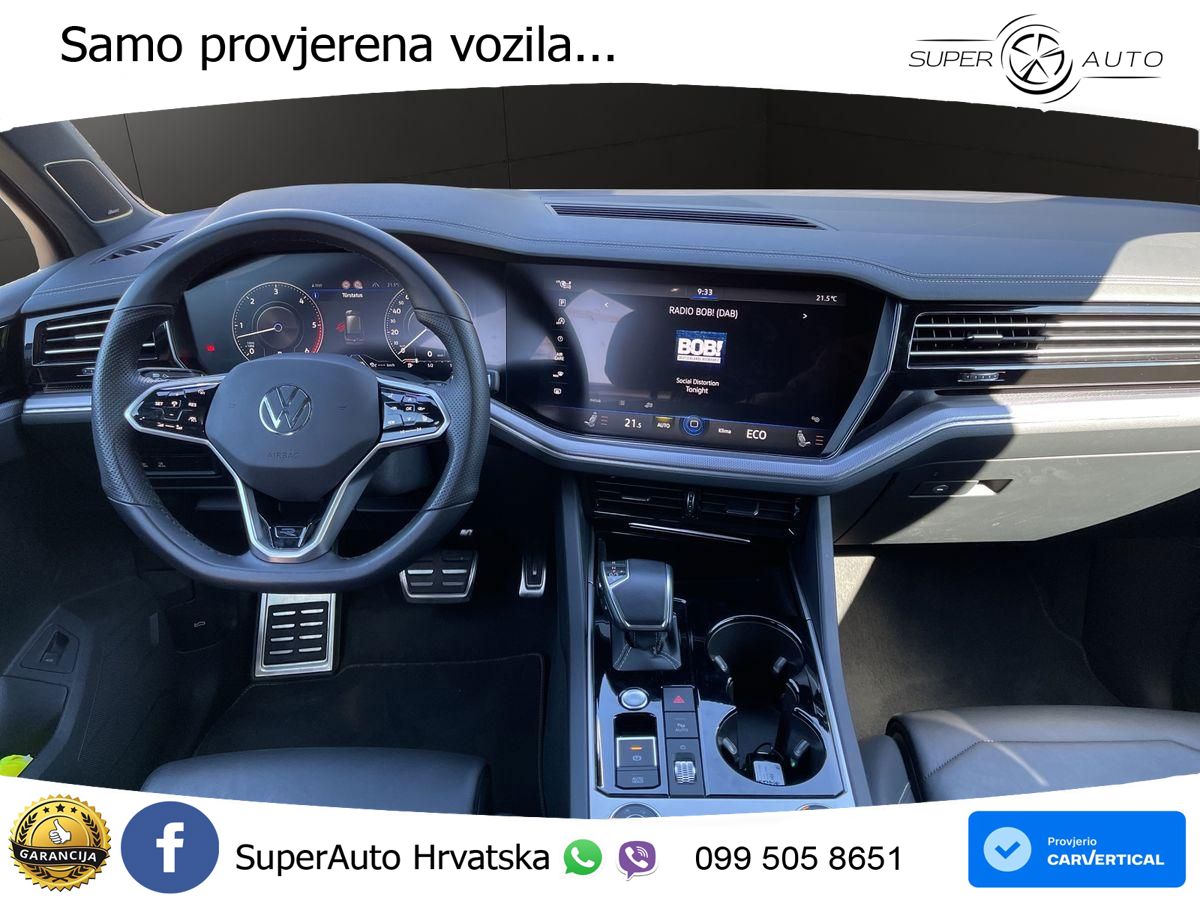 Volkswagen Touareg 3.0 V6 TDI (286 KS) 4MOTION Tiptronic R-Line ZRAČNI+ACC+GR SJED+KAM+PANO