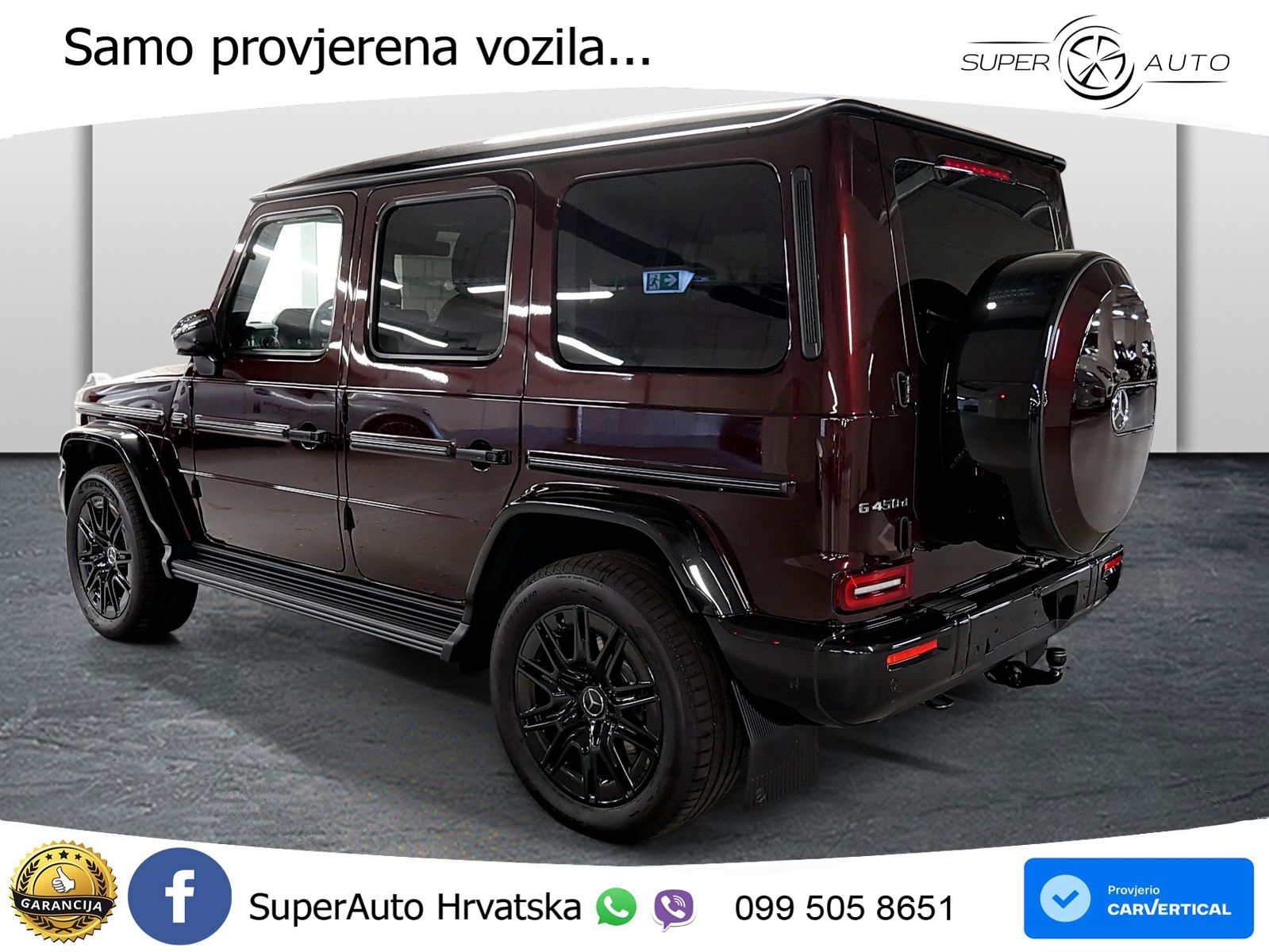 Mercedes G 450d Long (367 KS) 4MATIC 9G-TRONIC AMG LED+GR SJED+ACC