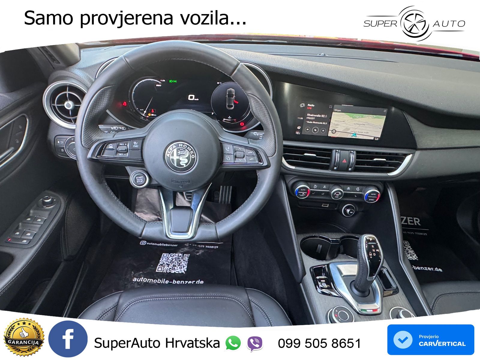 Alfa Romeo Giulia 2.0 Turbo (280 KS) Q4 Automatic LED+GR SJED+ACC