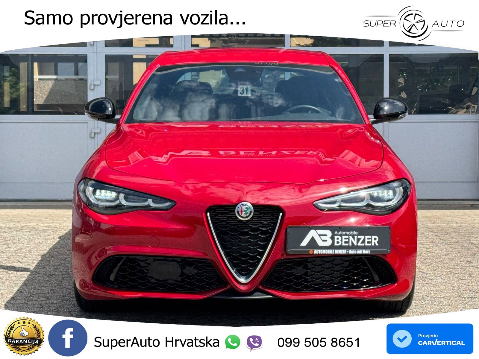 Alfa Romeo Giulia 2.0 Turbo (280 KS) Q4 Automatic LED+GR SJED+ACC