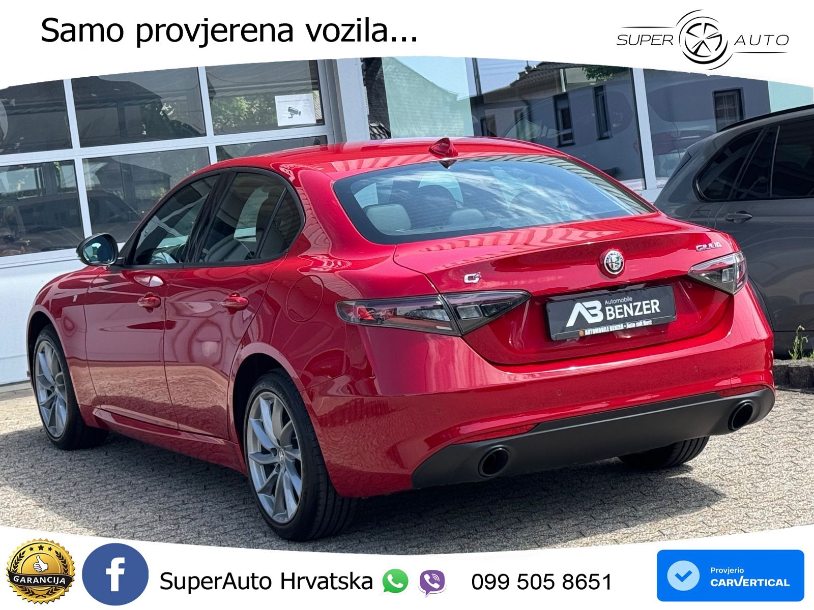 Alfa Romeo Giulia 2.0 Turbo (280 KS) Q4 Automatic LED+GR SJED+ACC