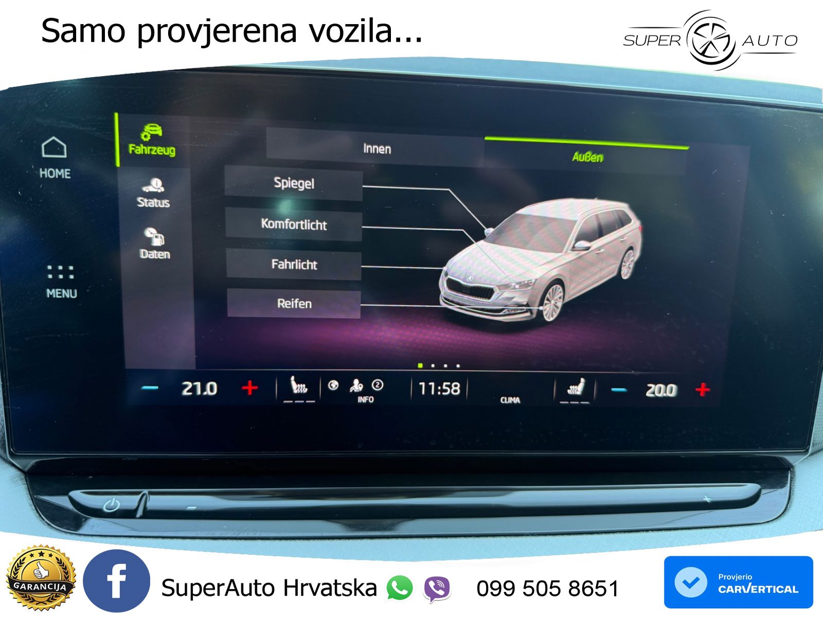 Škoda Octavia Combi 2.0 TDI (150 KS) DSG LED+GR SJED+ACC