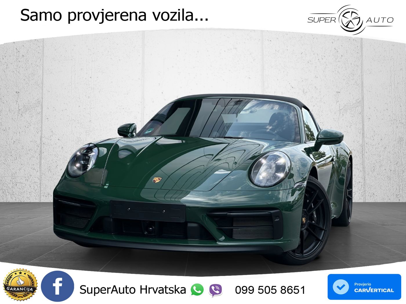 Porsche 911 Targa 4 GTS 3.0 (480 KS) PDK LED+GR SJED+ACC