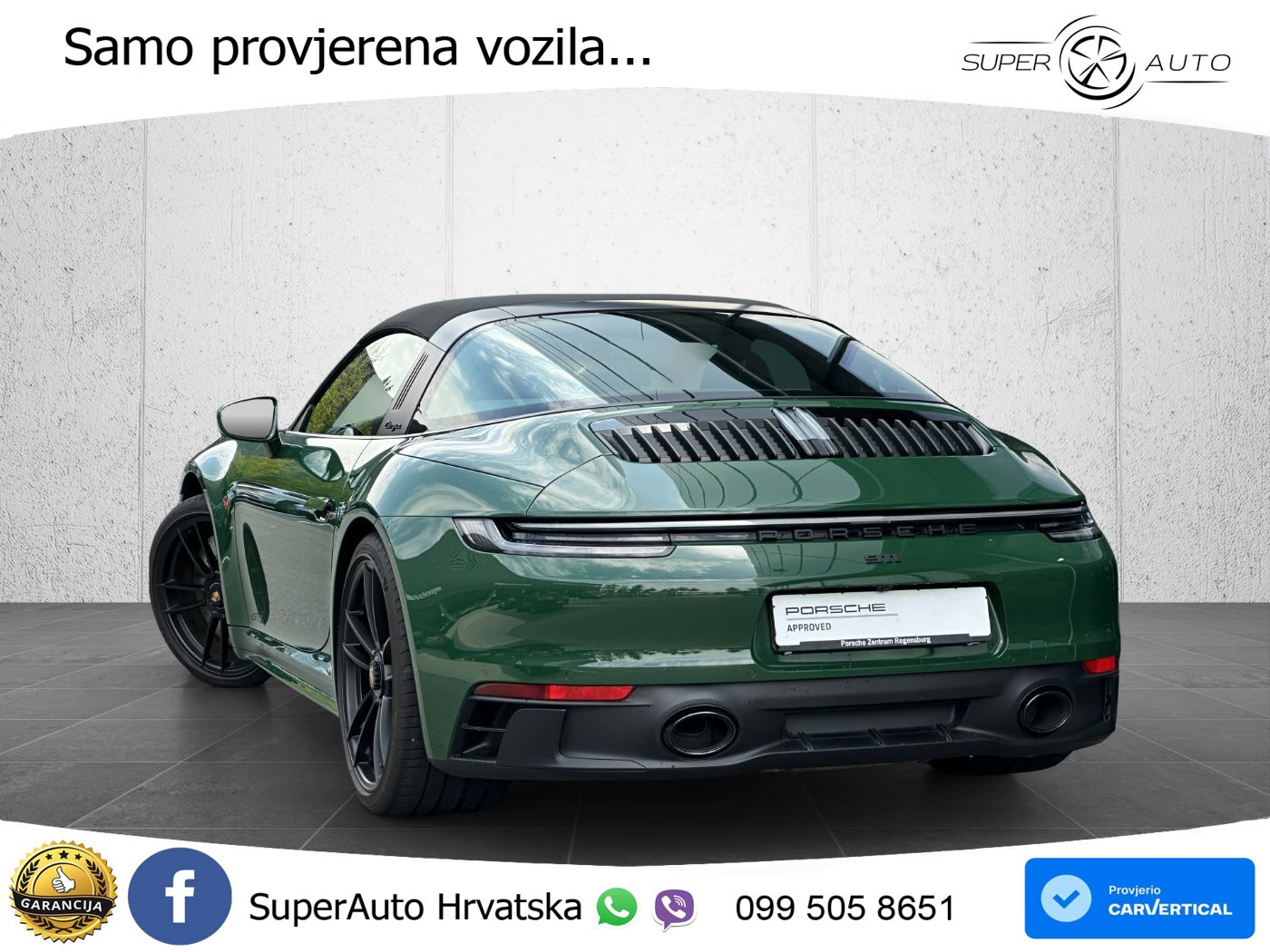 Porsche 911 Targa 4 GTS 3.0 (480 KS) PDK LED+GR SJED+ACC