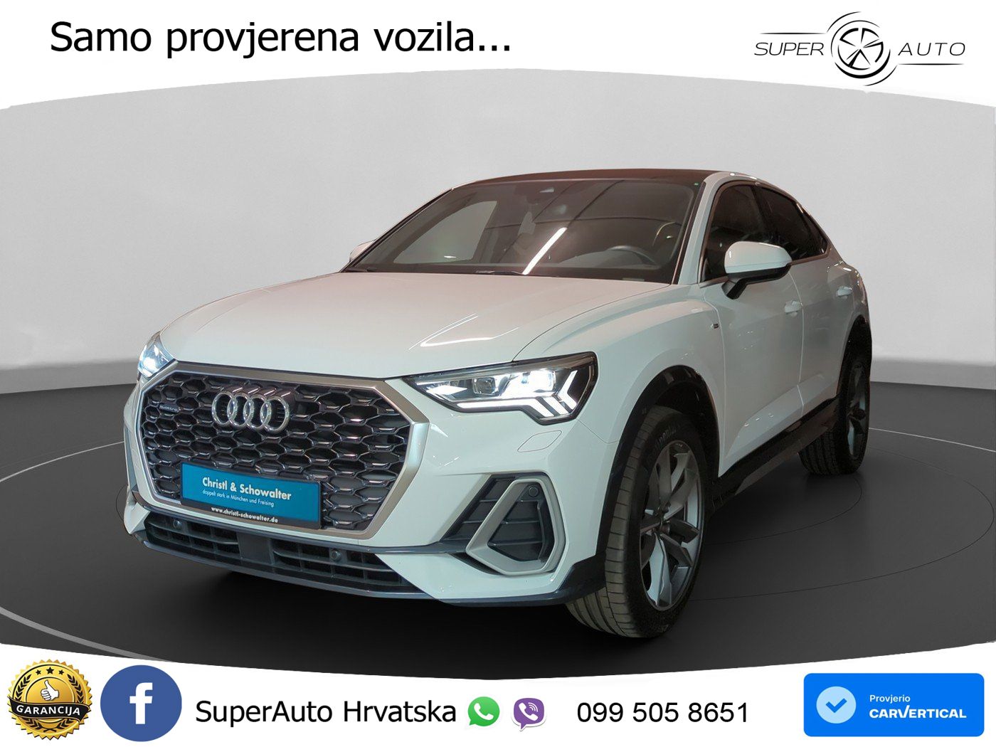 Audi Q3 Sportback 35 TDI (150 KS) quattro S tronic S line LED+GR SJED+ACC