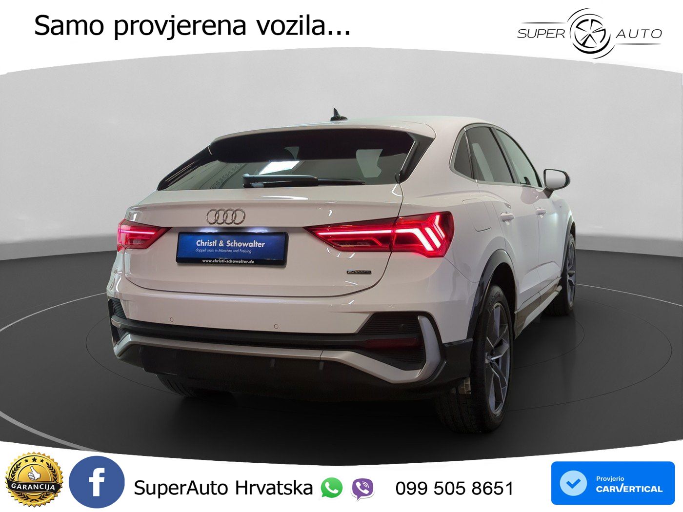 Audi Q3 Sportback 35 TDI (150 KS) quattro S tronic S line LED+GR SJED+ACC