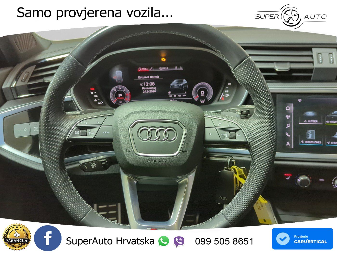 Audi Q3 Sportback 35 TDI (150 KS) quattro S tronic S line LED+GR SJED+ACC