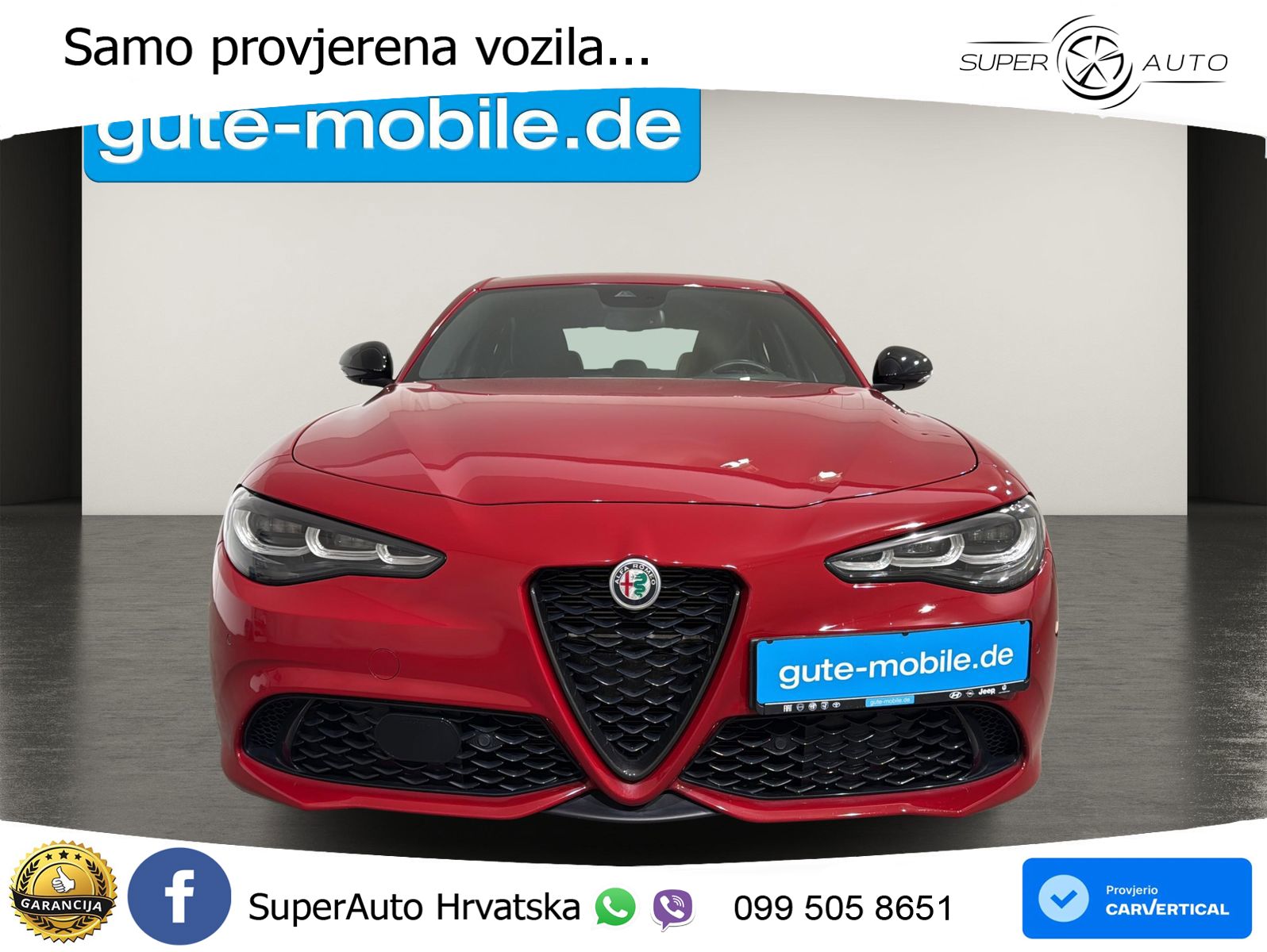 Alfa Romeo Giulia 2.0 Turbo (280 KS) Q4 Automatic LED+GR SJED+ACC