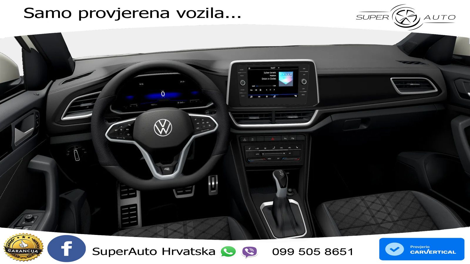 Volkswagen T-Roc 1.5 TSI (150 KS) DSG R-Line LED+GR SJED+ACC