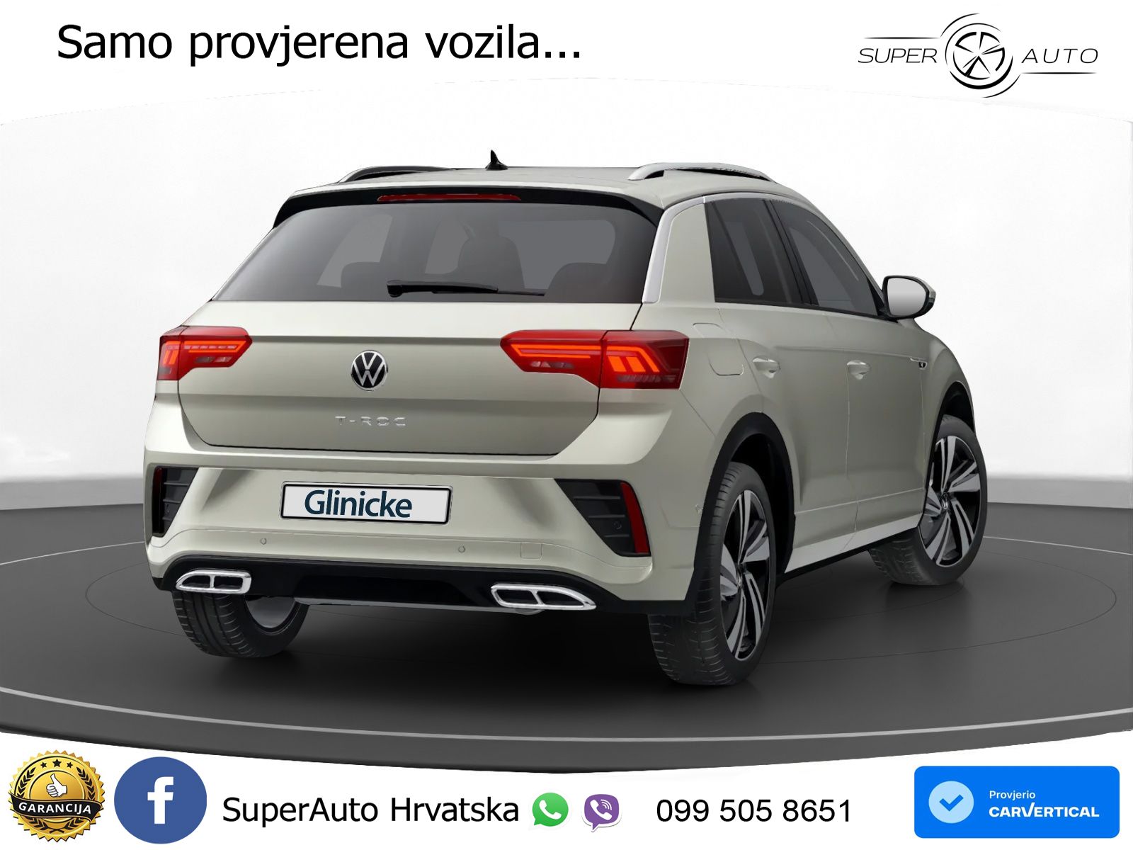 Volkswagen T-Roc 1.5 TSI (150 KS) DSG R-Line LED+GR SJED+ACC