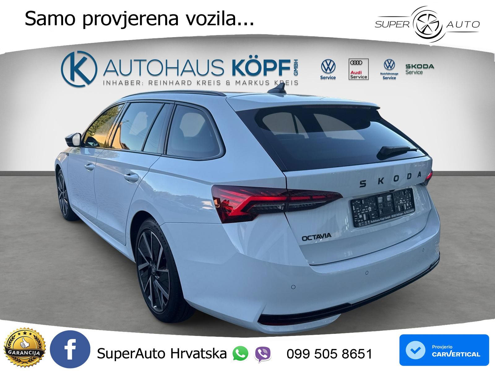 Škoda Octavia Combi 2.0 TDI (150 KS) DSG SportLine