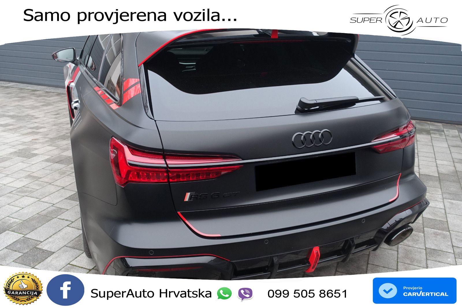 Audi RS6 Avant GT 4.0 TFSI V8 (630 KS) quattro tiptronic LED+GR SJED+ACC