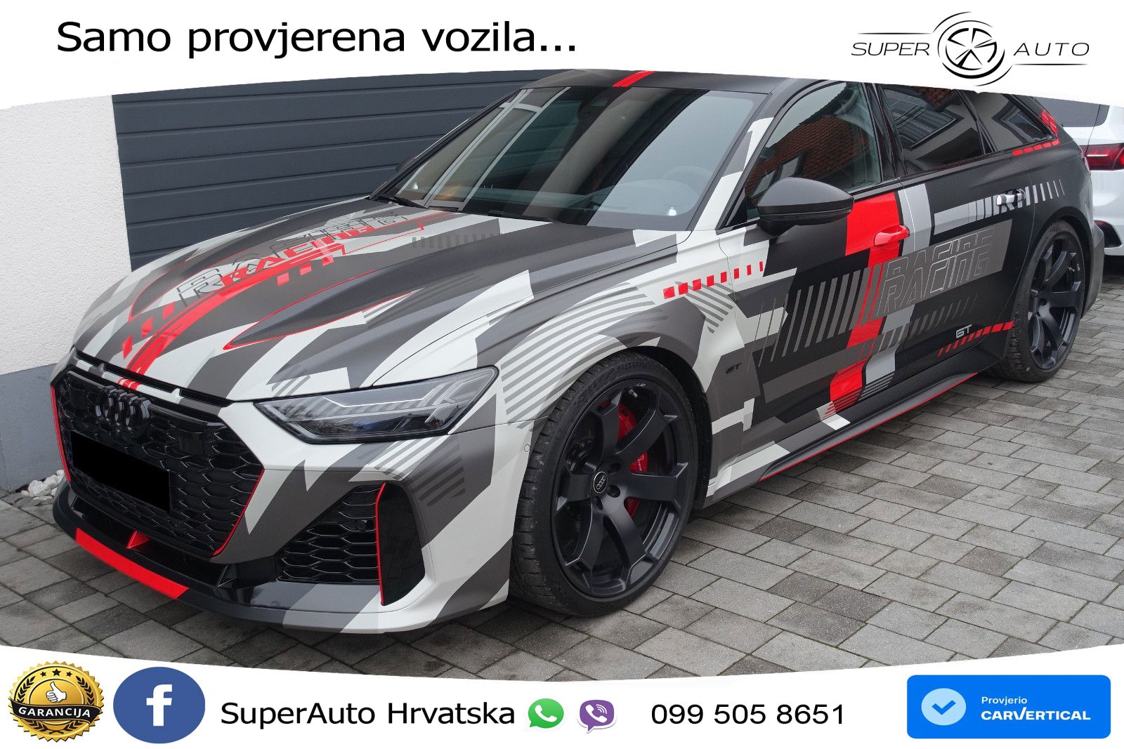 Audi RS6 Avant GT 4.0 TFSI V8 (630 KS) quattro tiptronic LED+GR SJED+ACC