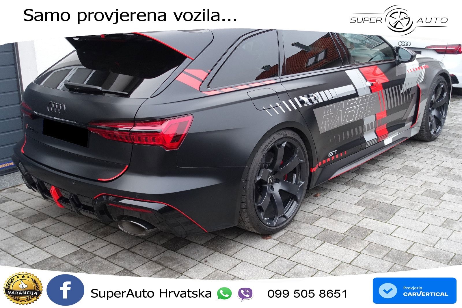 Audi RS6 Avant GT 4.0 TFSI V8 (630 KS) quattro tiptronic LED+GR SJED+ACC