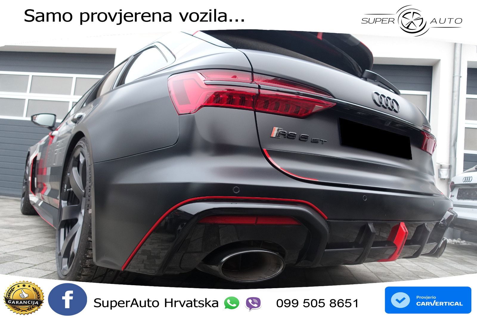 Audi RS6 Avant GT 4.0 TFSI V8 (630 KS) quattro tiptronic LED+GR SJED+ACC