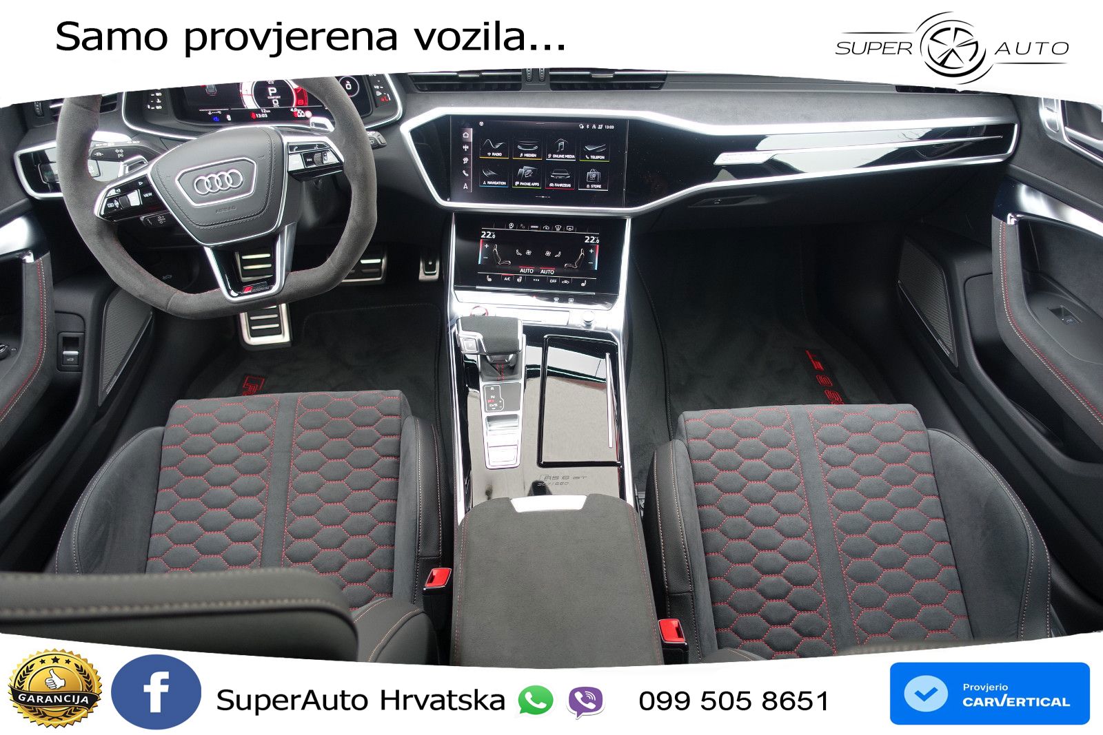 Audi RS6 Avant GT 4.0 TFSI V8 (630 KS) quattro tiptronic LED+GR SJED+ACC