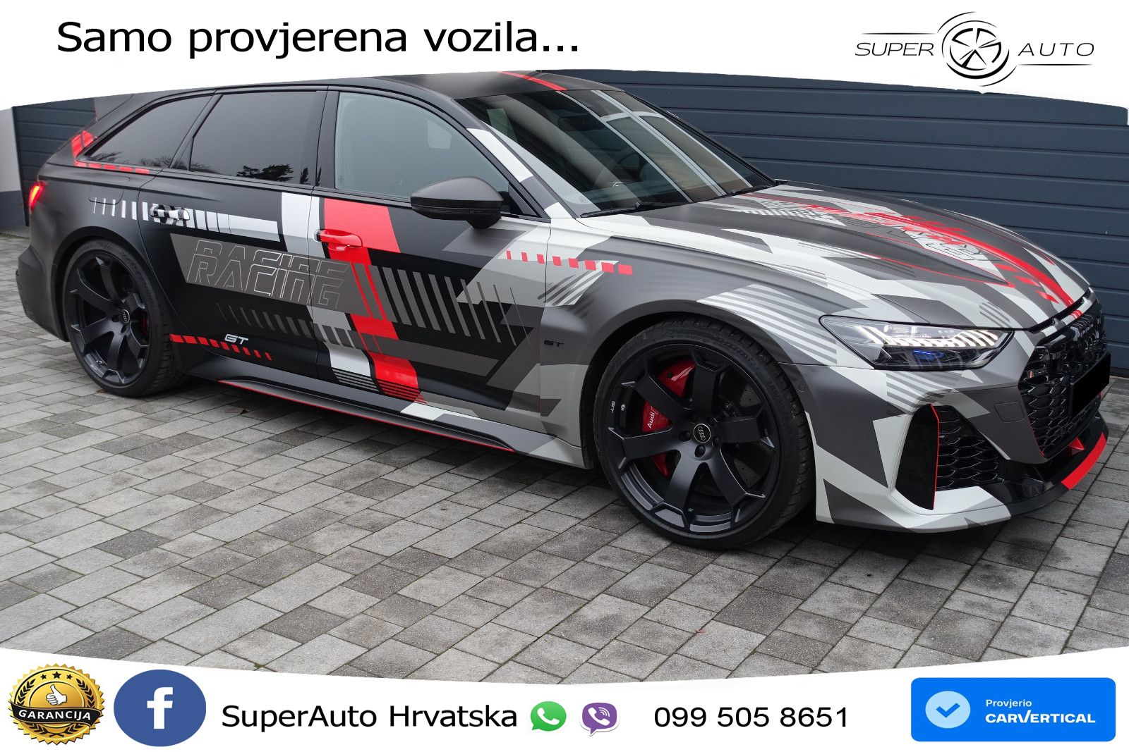 Audi RS6 Avant GT 4.0 TFSI V8 (630 KS) quattro tiptronic LED+GR SJED+ACC