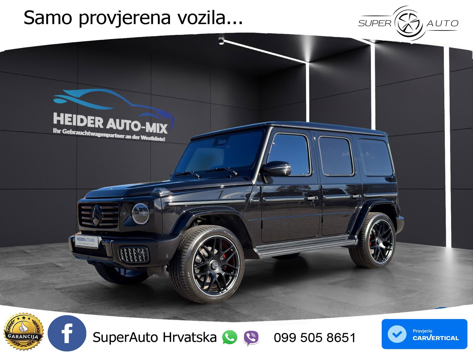 Mercedes G 450d Long (367 KS) 4MATIC 9G-TRONIC Superior LED+GR SJED+ACC