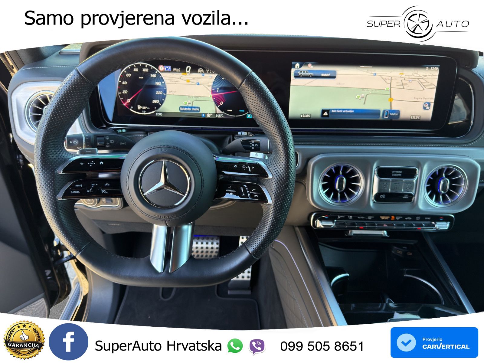 Mercedes G 450d Long (367 KS) 4MATIC 9G-TRONIC Superior LED+GR SJED+ACC