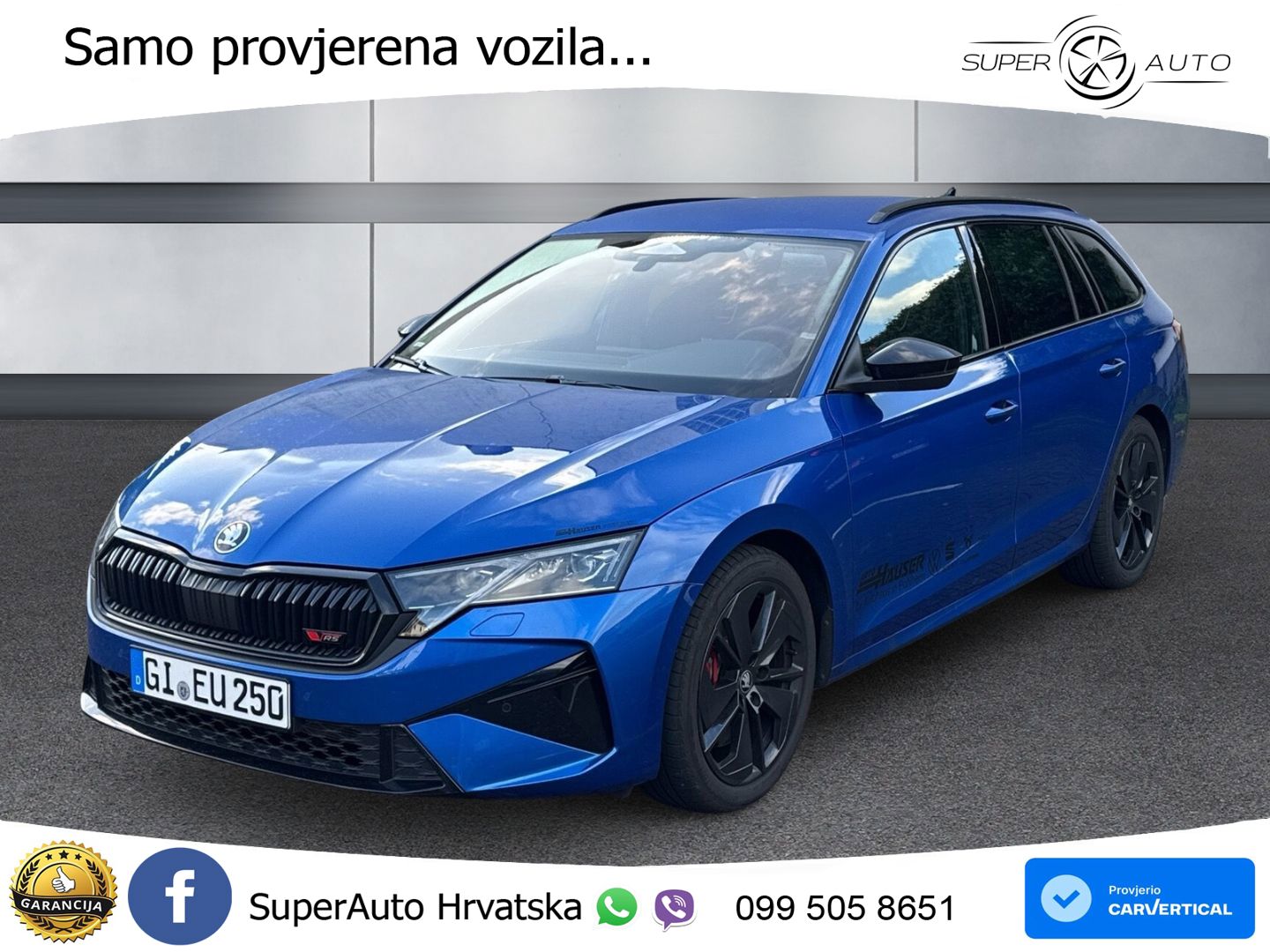 Škoda Octavia Combi RS 2.0 TSI (265 KS) DSG LED+GR SJED+ACC