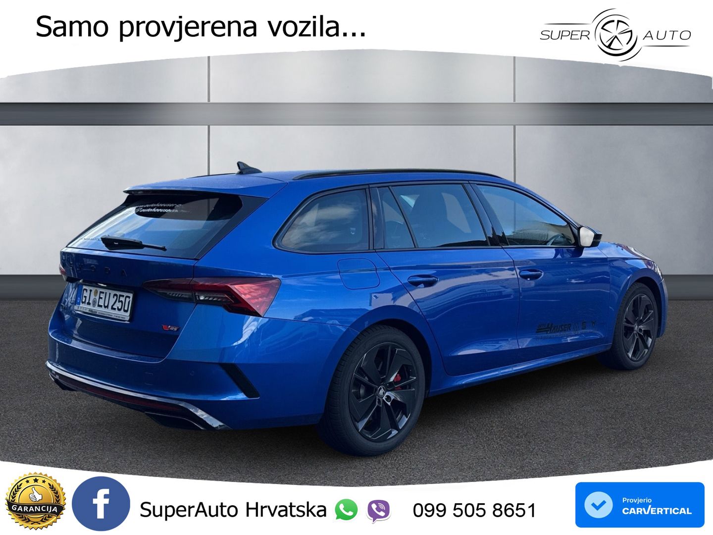 Škoda Octavia Combi RS 2.0 TSI (265 KS) DSG LED+GR SJED+ACC