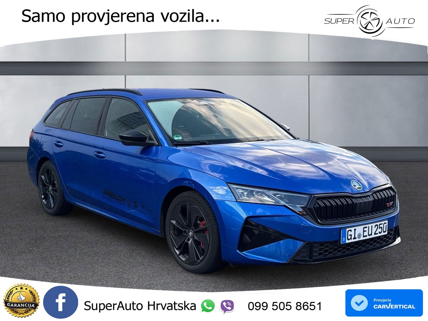 Škoda Octavia Combi RS 2.0 TSI (265 KS) DSG LED+GR SJED+ACC