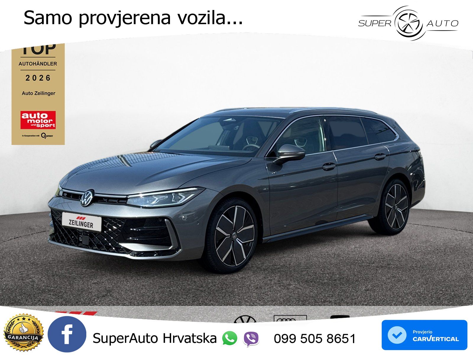 Volkswagen Passat Variant 2.0 TDI (193 KS) 4MOTION DSG R-Line LED+GR SJED+ACC