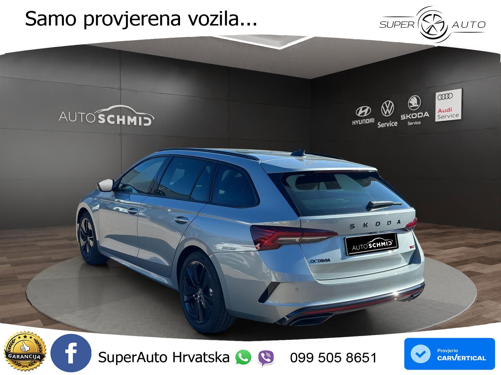 Škoda Octavia Combi RS 2.0 TSI (265 KS) DSG LED+GR SJED+ACC