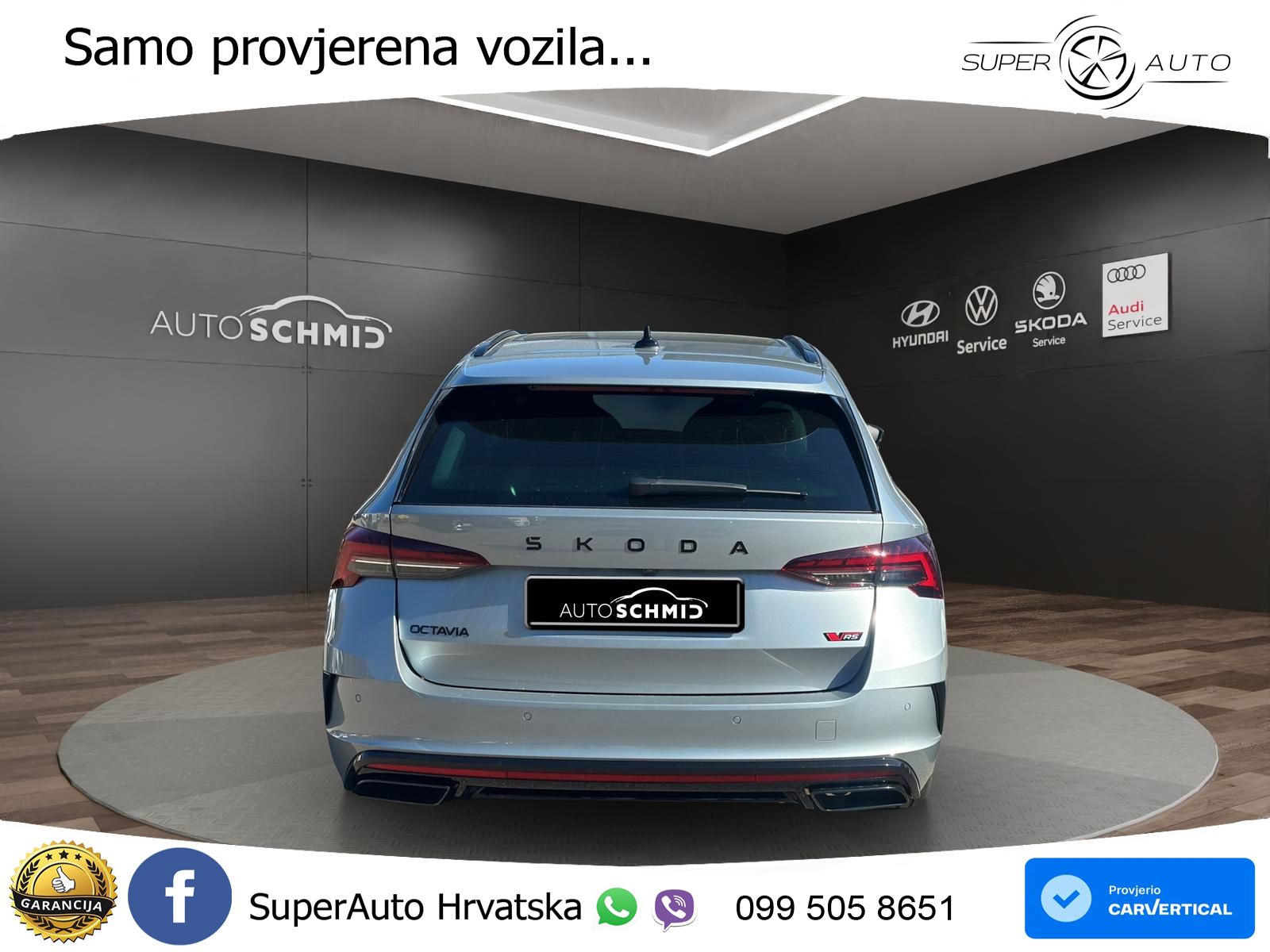 Škoda Octavia Combi RS 2.0 TSI (265 KS) DSG LED+GR SJED+ACC