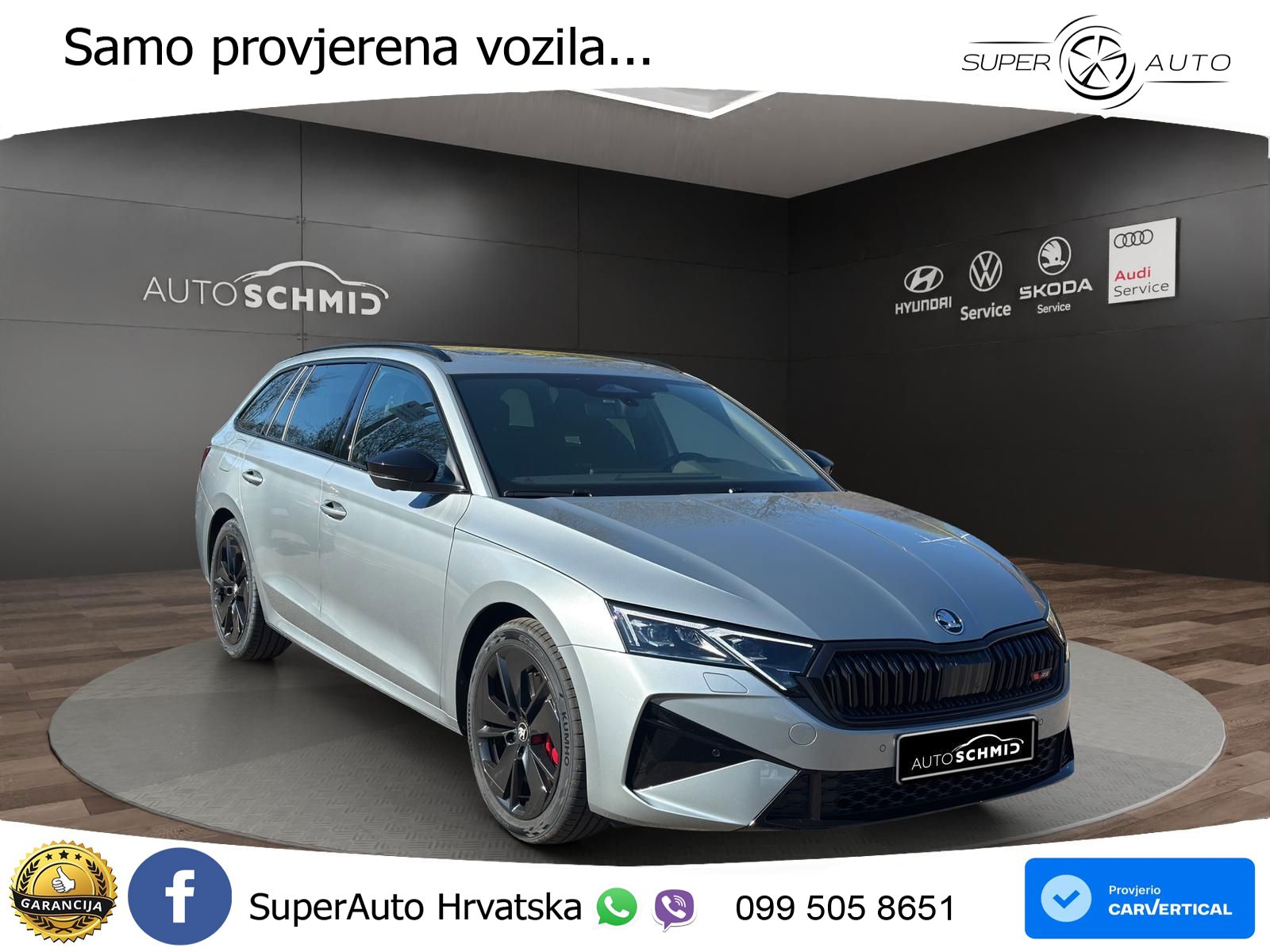 Škoda Octavia Combi RS 2.0 TSI (265 KS) DSG LED+GR SJED+ACC