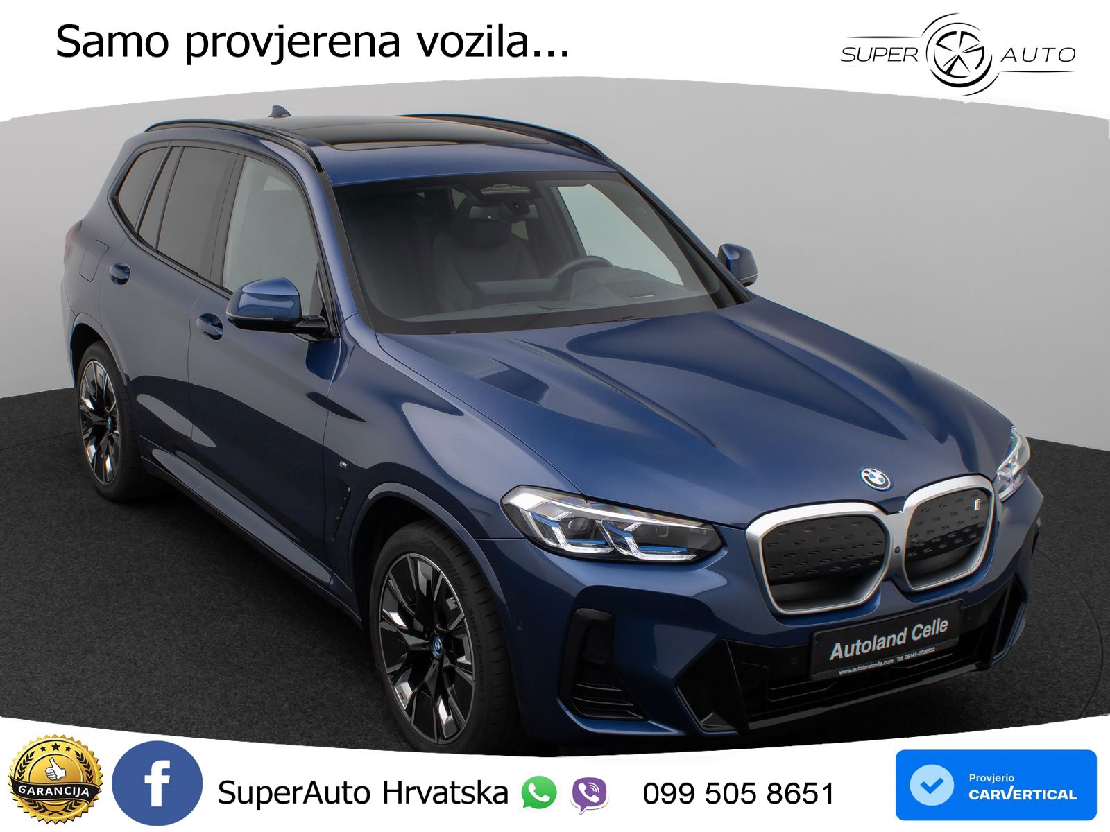 BMW iX3 80 kWh (286 KS) M Sport LED+GR SJED+ACC