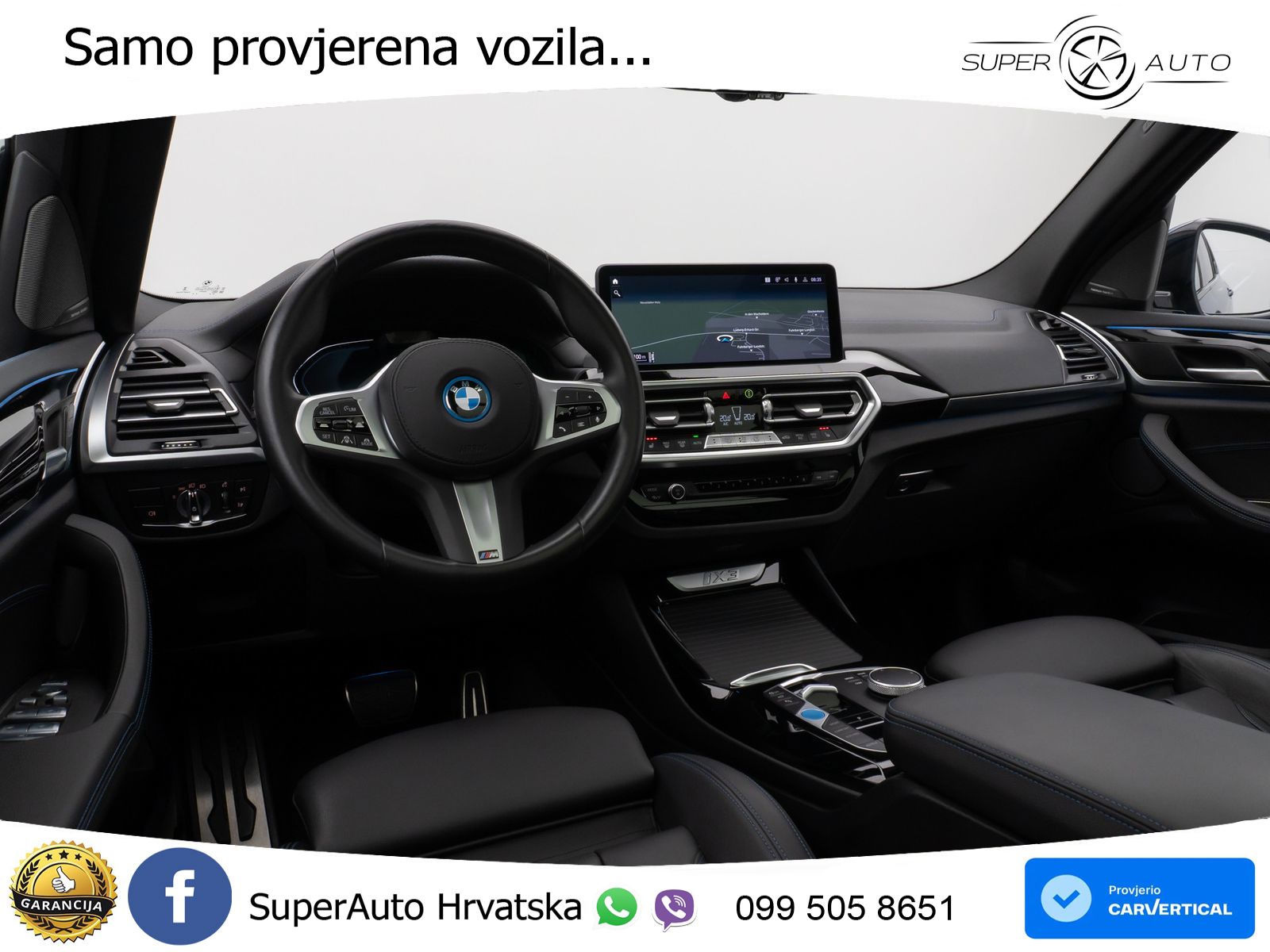 BMW iX3 80 kWh (286 KS) M Sport LED+GR SJED+ACC