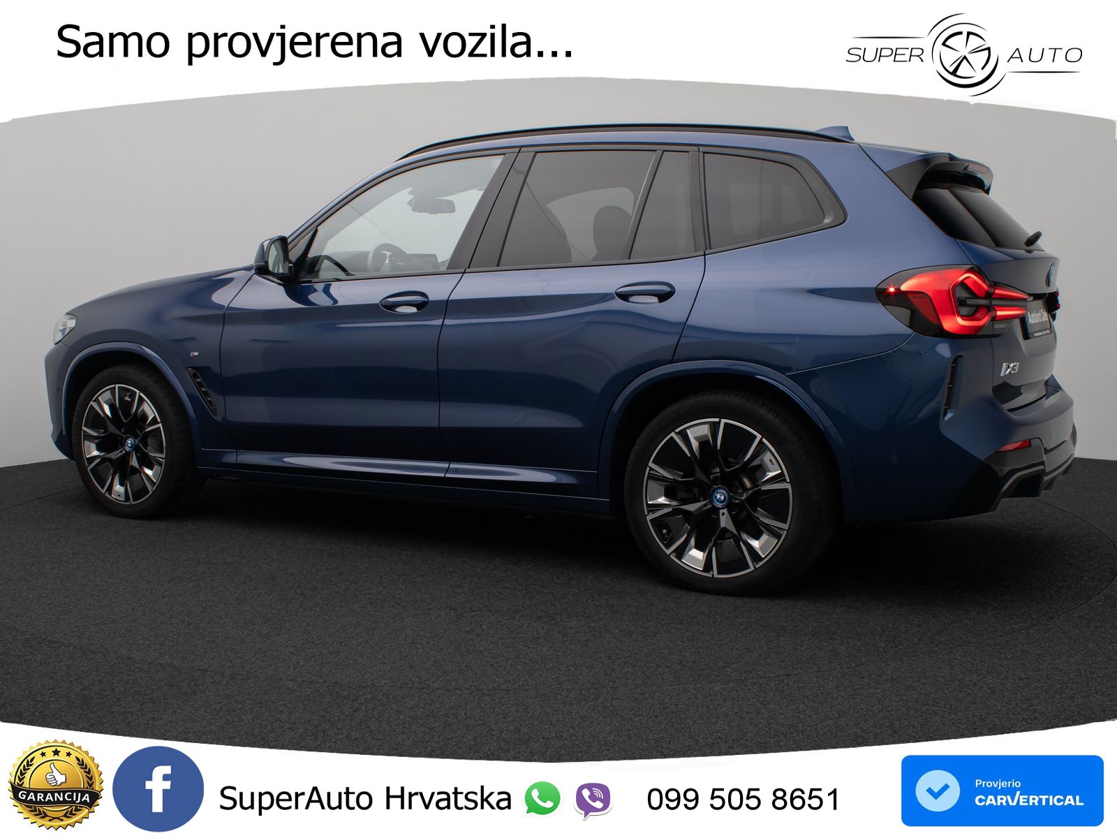 BMW iX3 80 kWh (286 KS) M Sport LED+GR SJED+ACC
