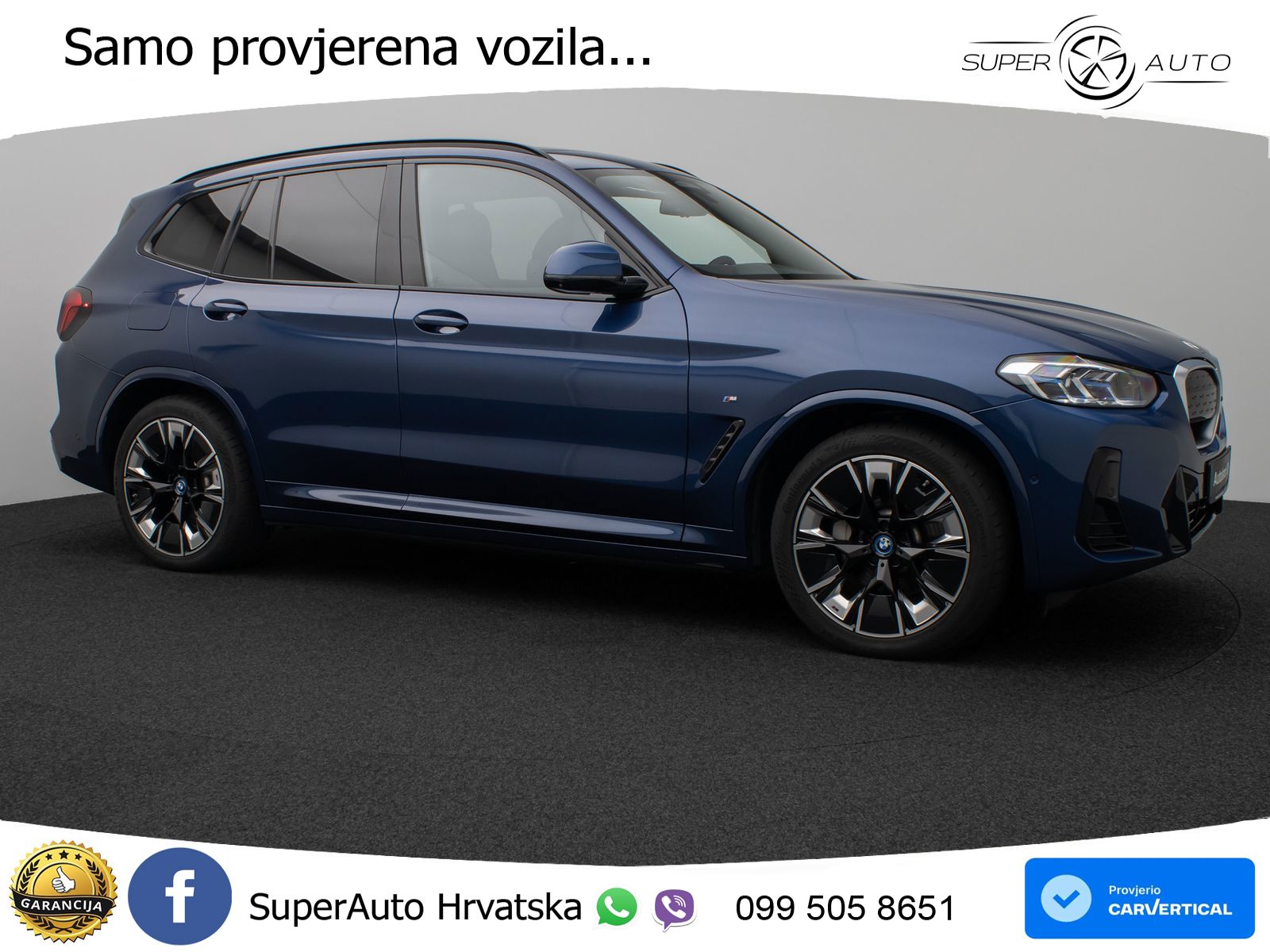 BMW iX3 80 kWh (286 KS) M Sport LED+GR SJED+ACC