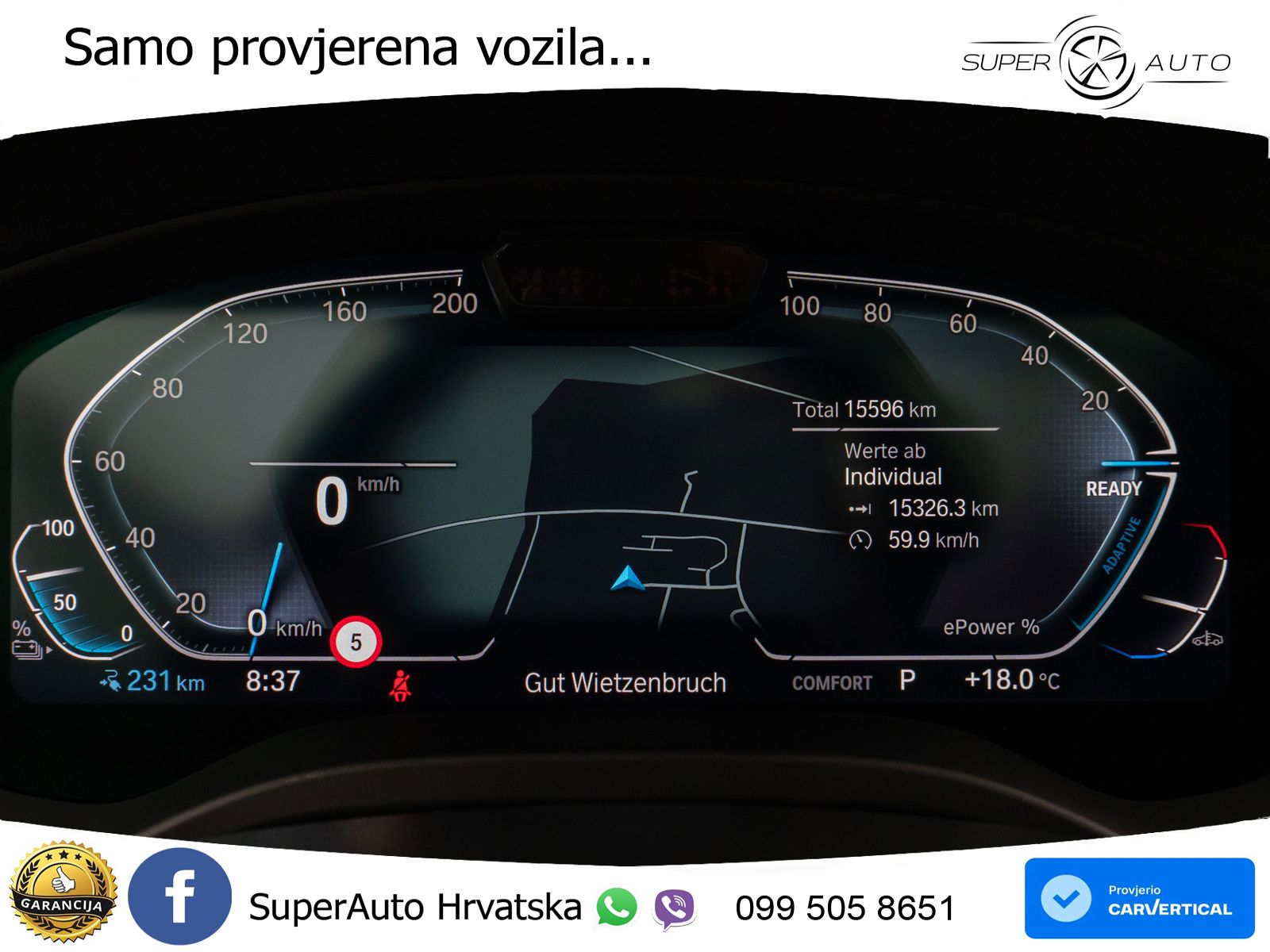BMW iX3 80 kWh (286 KS) M Sport LED+GR SJED+ACC