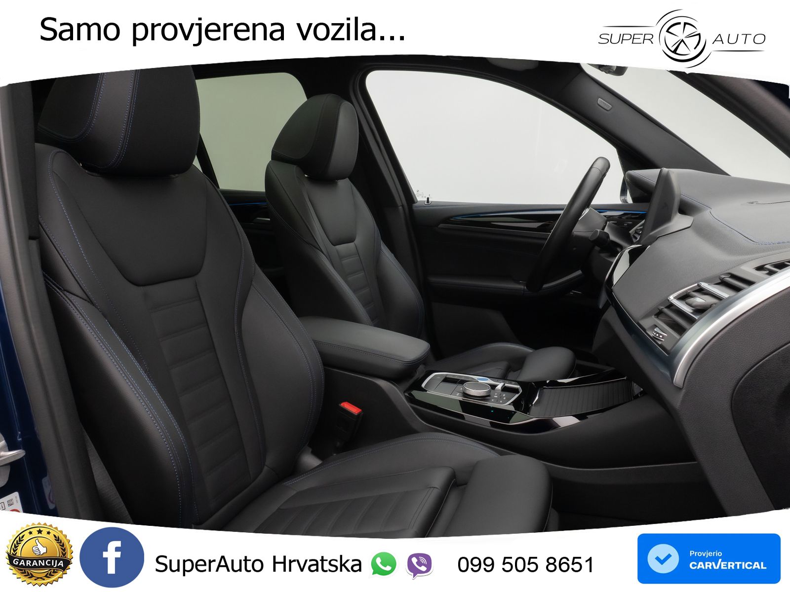 BMW iX3 80 kWh (286 KS) M Sport LED+GR SJED+ACC