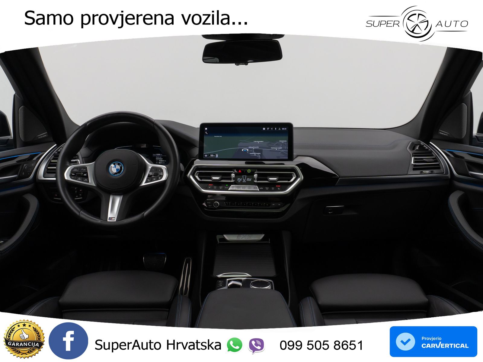 BMW iX3 80 kWh (286 KS) M Sport LED+GR SJED+ACC