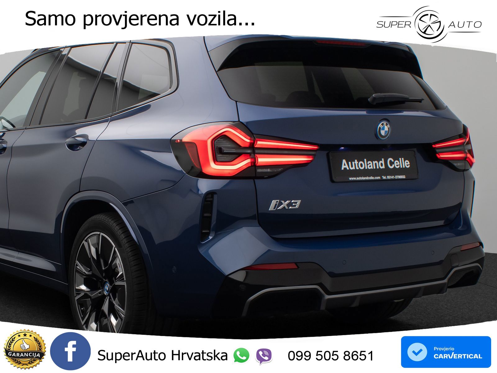 BMW iX3 80 kWh (286 KS) M Sport LED+GR SJED+ACC