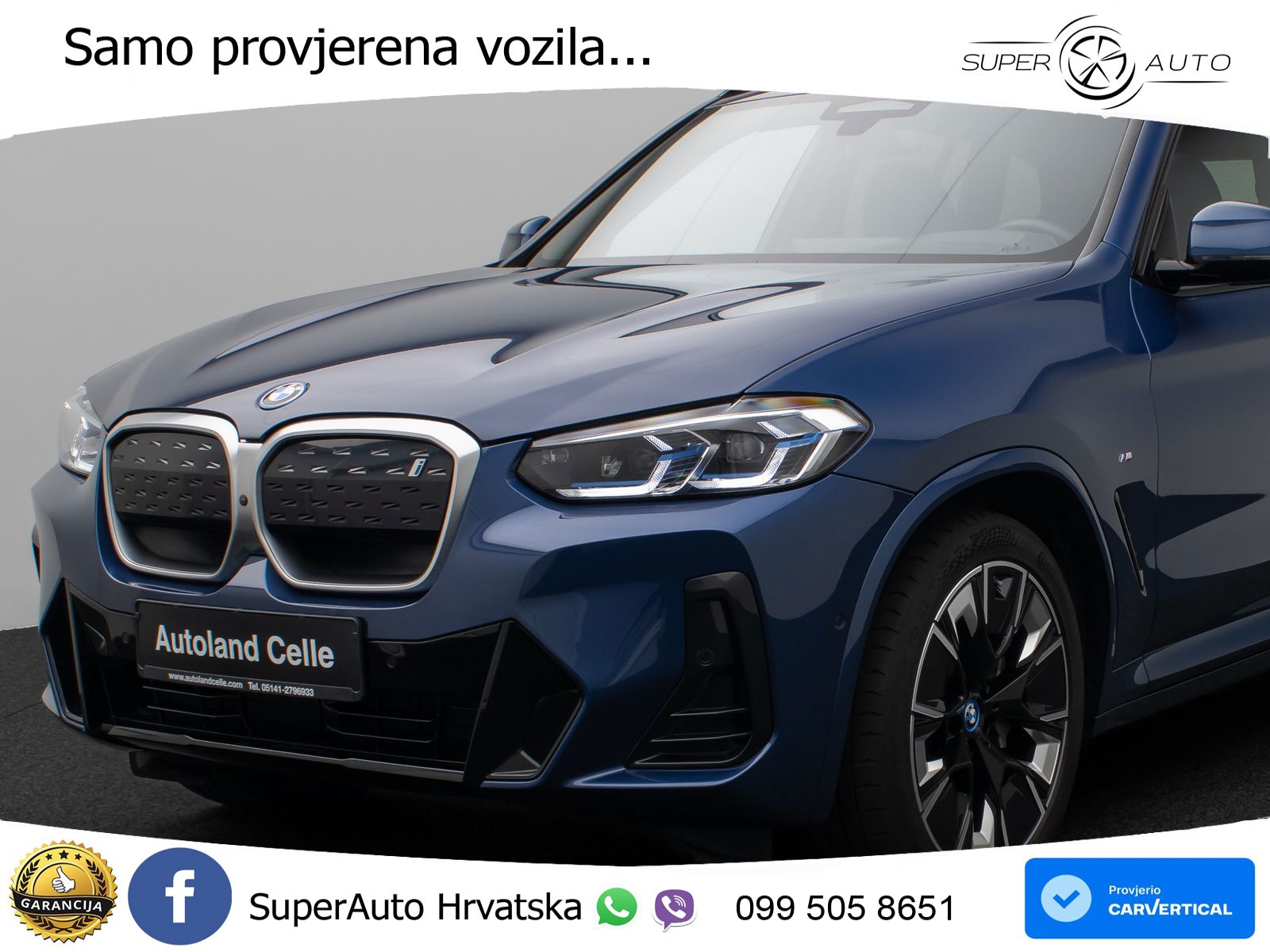 BMW iX3 80 kWh (286 KS) M Sport LED+GR SJED+ACC