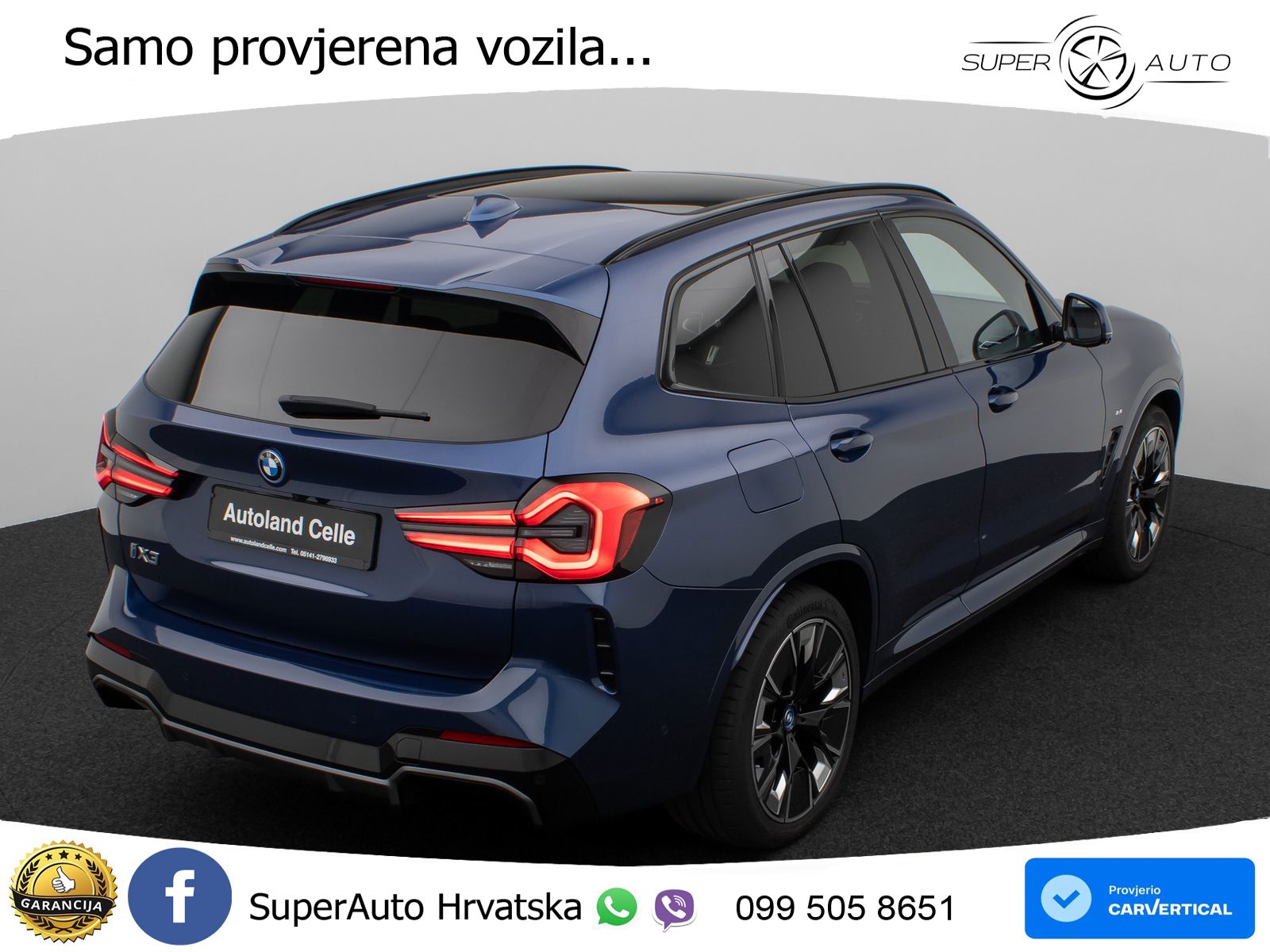BMW iX3 80 kWh (286 KS) M Sport LED+GR SJED+ACC