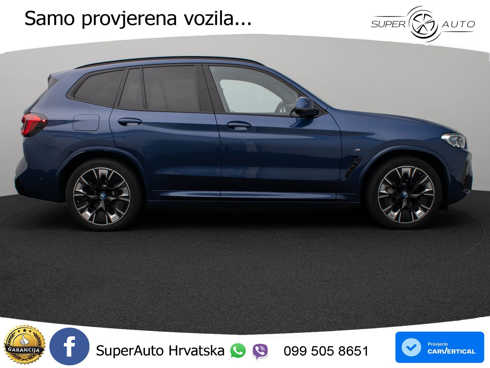 BMW iX3 80 kWh (286 KS) M Sport LED+GR SJED+ACC