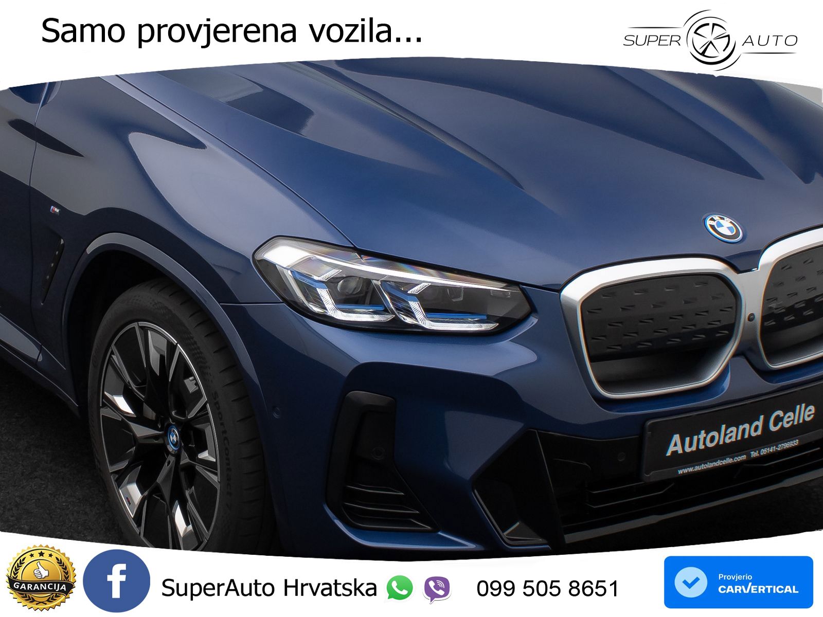 BMW iX3 80 kWh (286 KS) M Sport LED+GR SJED+ACC