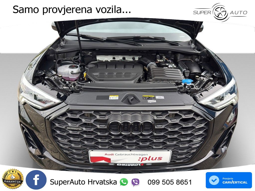 Audi Q3 II Sportback 45 TFSI (245 KS) quattro S tronic S line LED+GR SJED+ACC