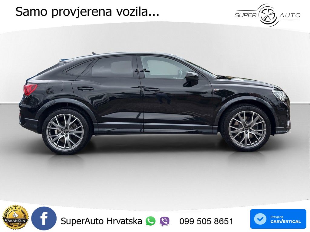 Audi Q3 II Sportback 45 TFSI (245 KS) quattro S tronic S line LED+GR SJED+ACC