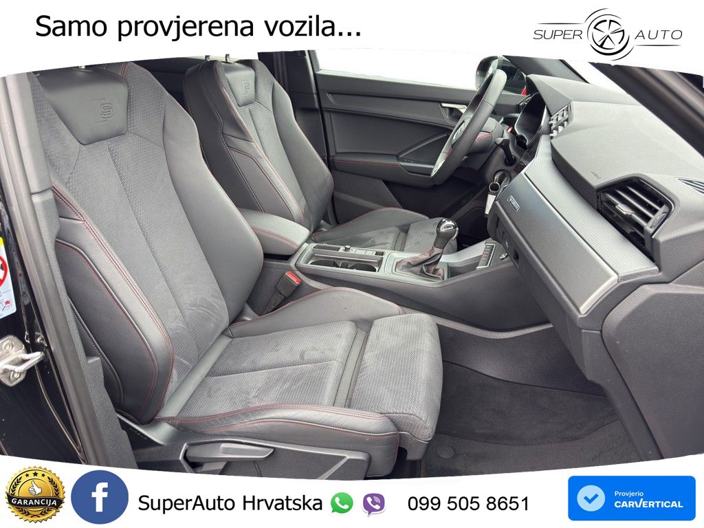 Audi Q3 II Sportback 45 TFSI (245 KS) quattro S tronic S line LED+GR SJED+ACC